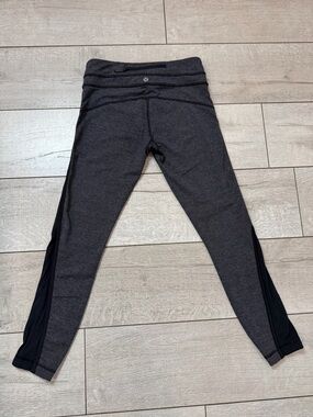 lululemon athletica Charcoal Gray & Black Leggings